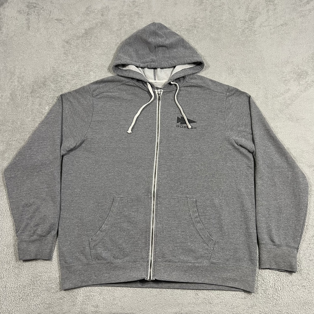 Goruck Full Zip Hoodie Mens 2XL Gray Sweatshirt